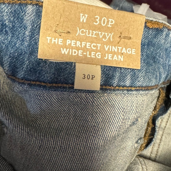 Madewell The Perfect Vintage Wide-Leg Jean Curvy Size 30 Petite - Picture 4 of 6